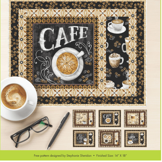 But First Coffee Placemats Free Pattern - The Country Quilt Shop