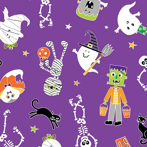 Glow-o-ween Jelly Roll, Halloween Fabric Strips - The Country Quilt Shop