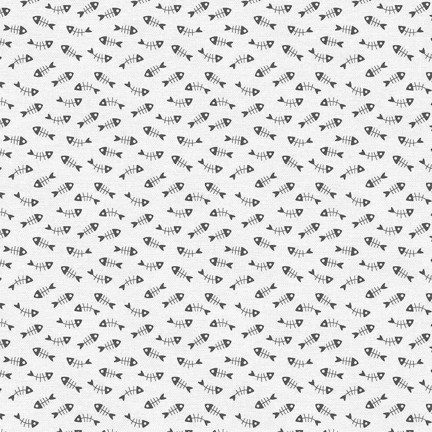 Tails and Whiskers, Novelty fish scales fabric - The Country Quilt Shop