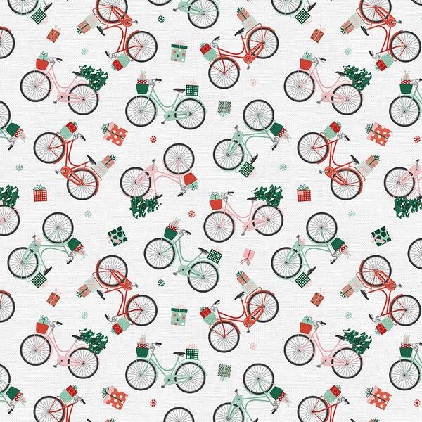 Home For Christmas Bicycles - The Country Quilt Shop